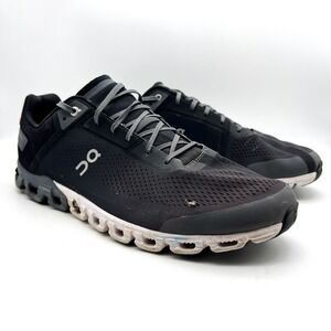 On Cloudflow 3.0 Black Asphalt 35.99238 Comfort Running Shoes Men's Size 13